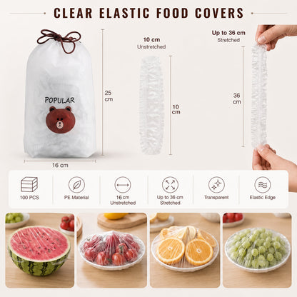 ⏳Last day of special offer, 50% off!! 🔥Food-grade clear elastic food covers, suitable for bowls, plates