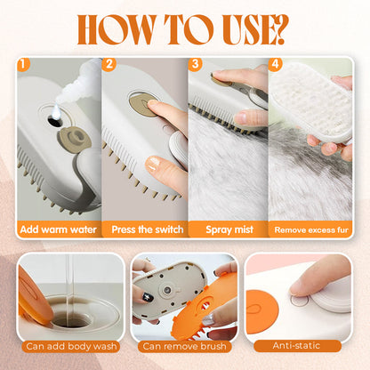 🐕‍🦺 PetAura Pet Grooming Brush