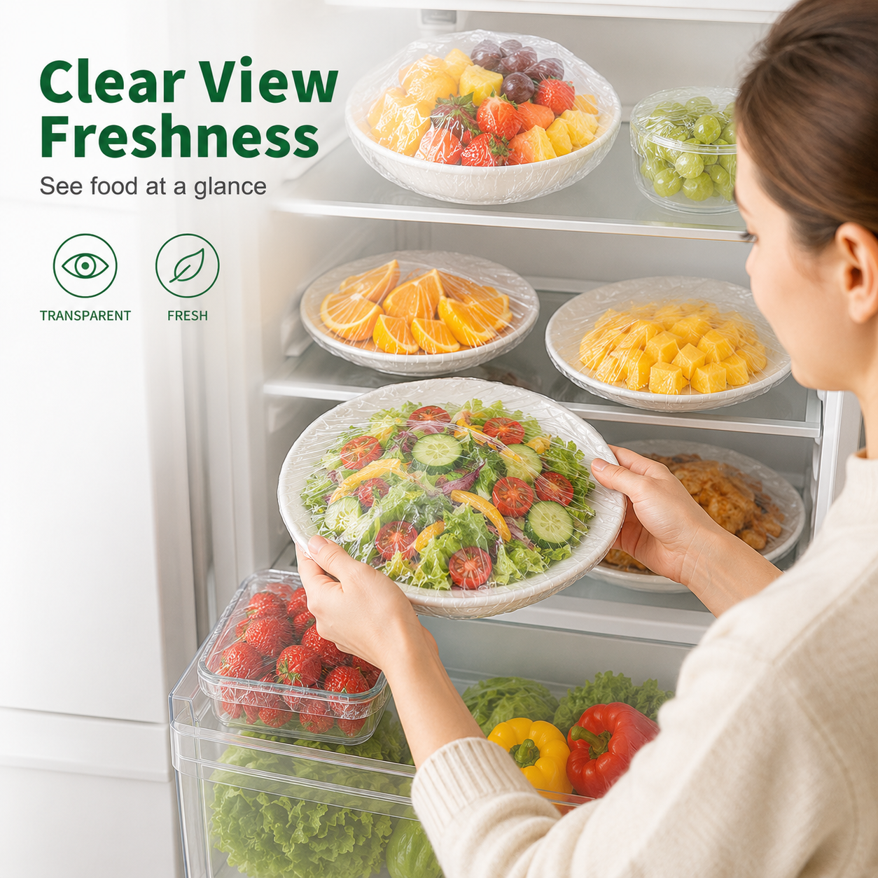 ⏳Last day of special offer, 50% off!! 🔥Food-grade clear elastic food covers, suitable for bowls, plates