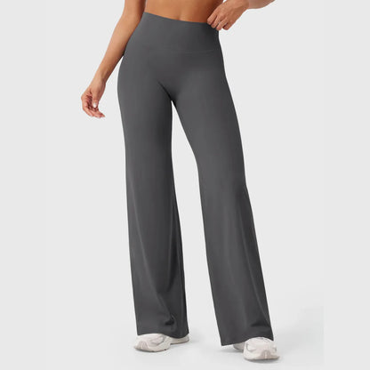 High-Waisted Naked-Feel Yoga Pants – Straight Leg Gym & Lounge Pants