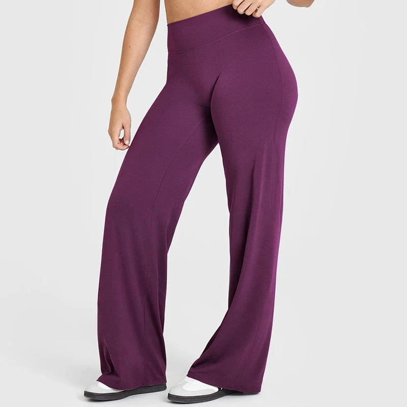 High-Waisted Naked-Feel Yoga Pants – Straight Leg Gym & Lounge Pants